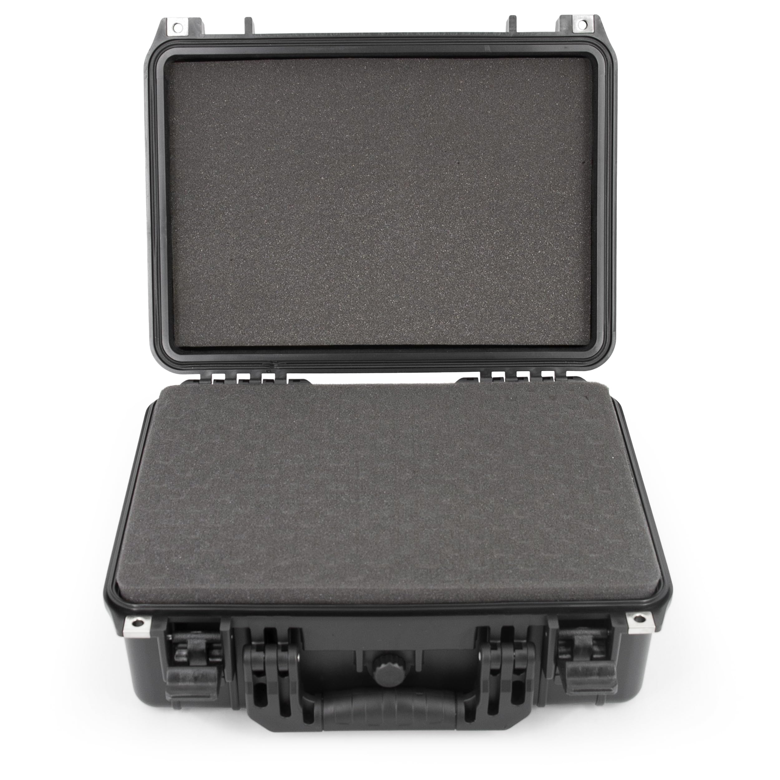 CASEMATIX Funda rígida impermeable de 16 pulgadas con espuma personalizable para electrónica portátil, herramientas y accesorios, funda de plástico rígida con interior de espuma precortada