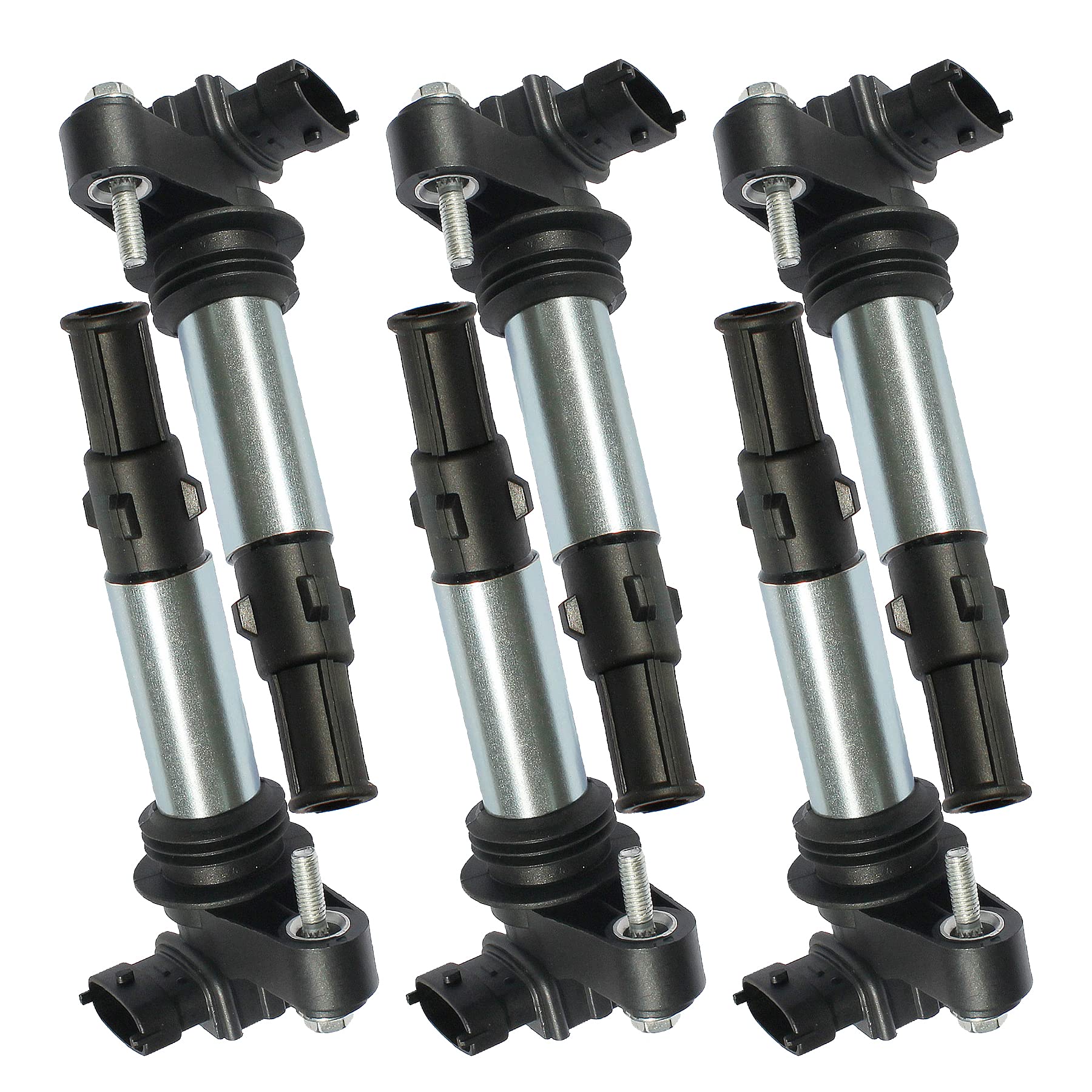 PLDDE Set of 6 New Ignition Coil on Plug Packs Compatible with Chevy/GMC/Saab/Buick/Saturn/Cadillac V6 Replacement for Replaces C1508 C1645 52-1816 5C1551