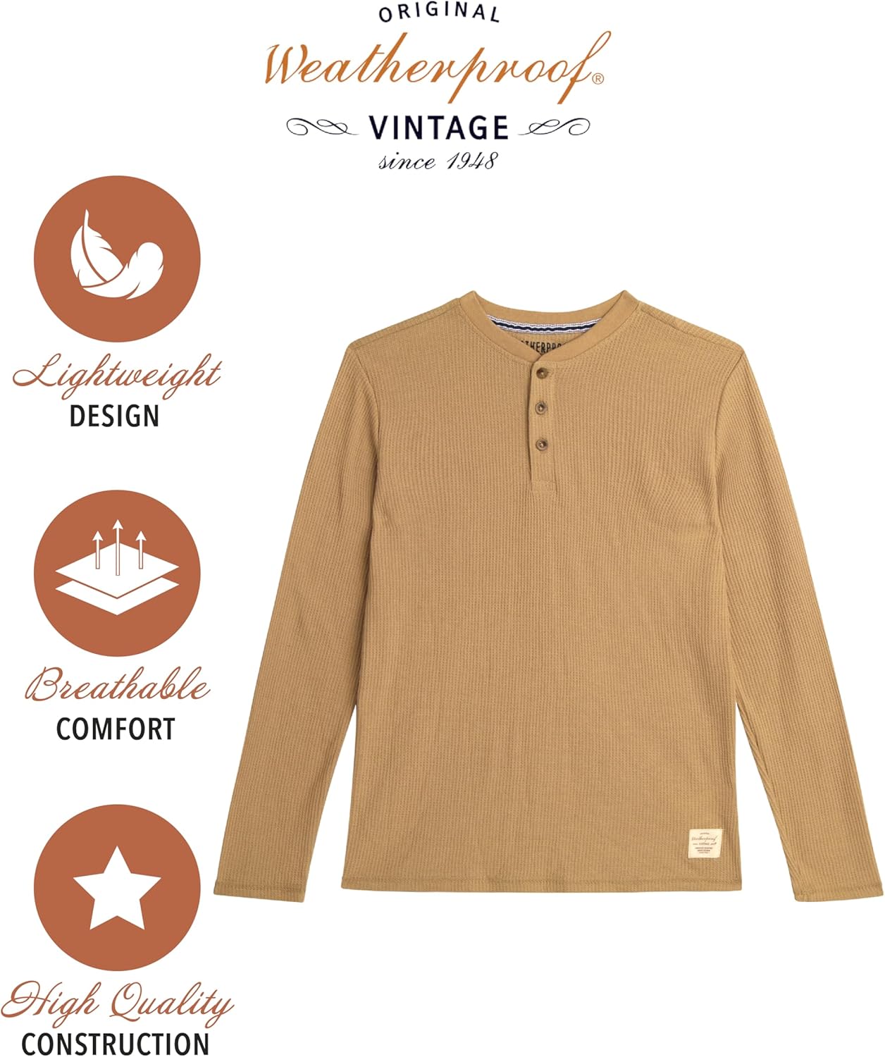 Weatherproof Vintage Boys' Thermal - 3 Pack Crew Neck Long Sleeve Sweatshirt - Soft Pullover Sweaters for Boys (S-XL) - Image 2