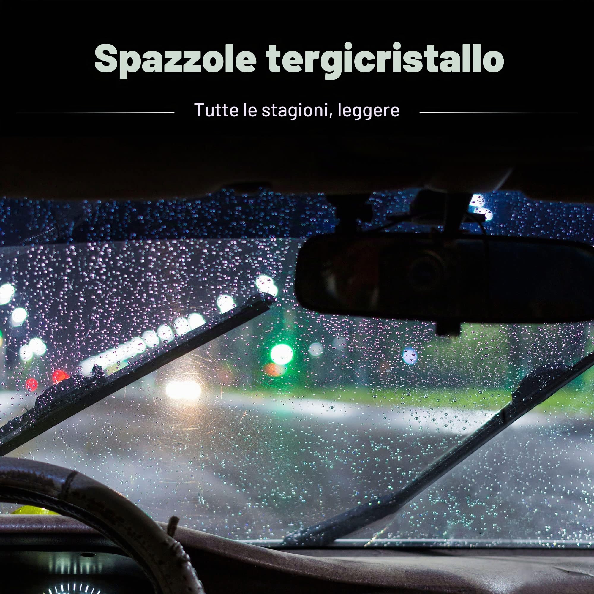 QUARKZMAN 3pz Anteriore Posteriore Parabrezza Tergicristallo Spazzole per Peugeot 207 Hatchback