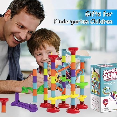 Miniatura 4 de Blacka Juego de carreras de mármol para niños de 4 5 6 7 8 9 10 años en adelante, juguetes educativos STEM regalo de cumpleaños, festival, A880,