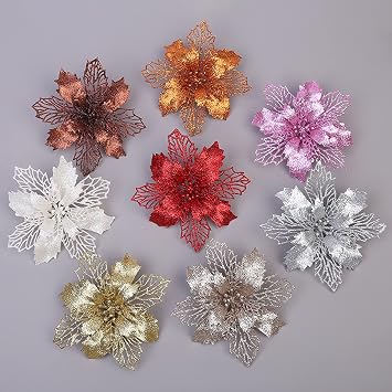 hinana 3D Flower Christmas Metal Die Cuts,Grite Lace Edge Flower Frame Cutting Dies Cut Stencils for DIY Scrapbooking Photo Decorative Embossing Paper Dies for Scrapbooking Card Making