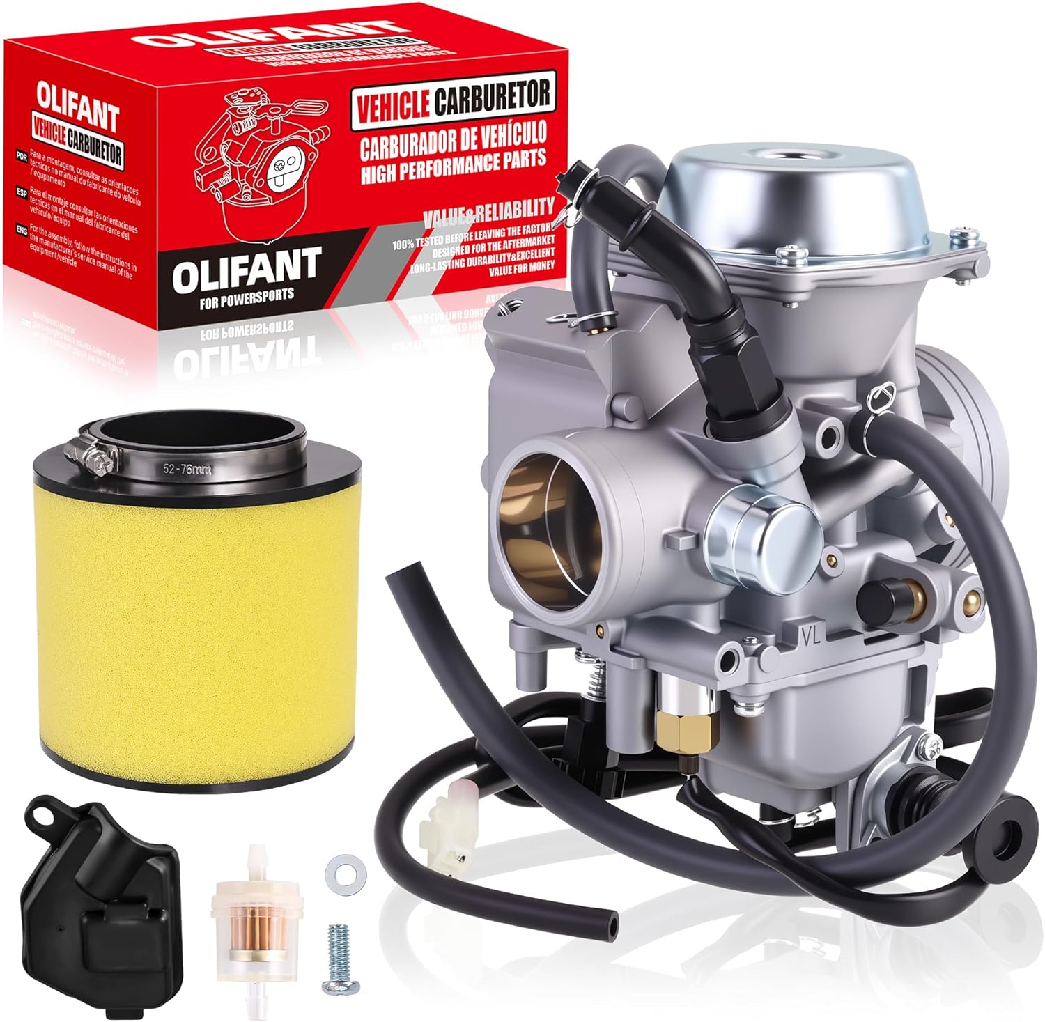 Carburetor For Honda FourTrax Foreman 450 TRX450ES TRX450S 1998-2001/16100-HN0-A02,16100-HN0-A00 with air filter