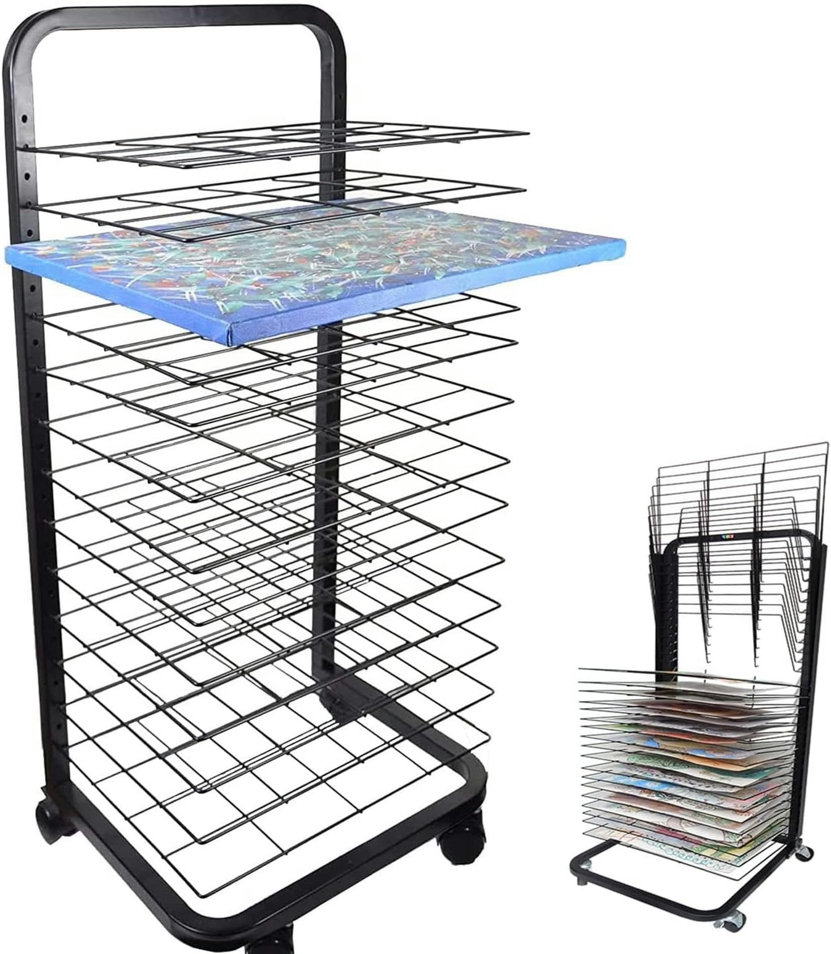 Égouttoir mobile pour salle de classe et studio d'art
