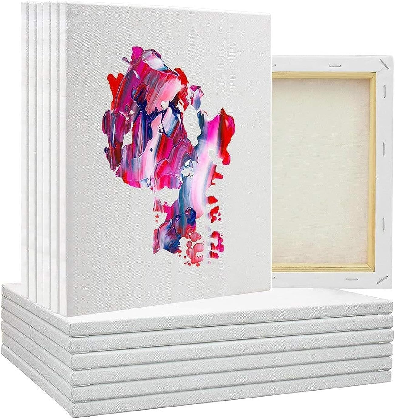 BPA® Stretchable Blank Art Boards Set, 5 Pieces, White, 20x30 cm
