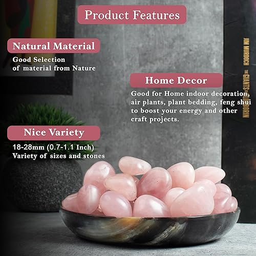 Miniatura 81 de Crocon Kit de cristales y piedras curativas de amatista de 1 libra para cristal curativo de Reiki, piedras pulidas moradas, piedras pulidas