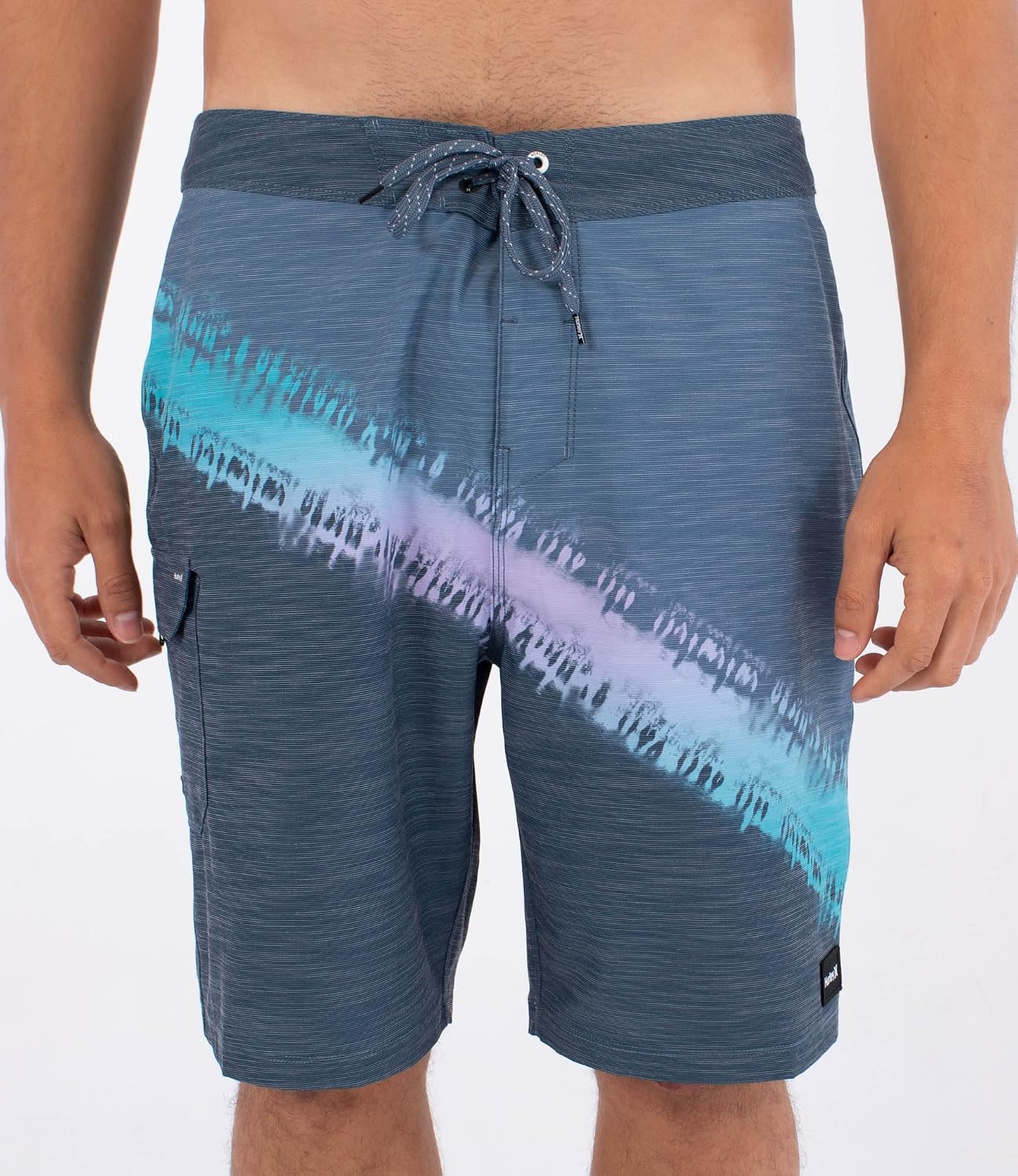 Hurley Mens Phantom 4-Way Stretch 9" Inseam Boardshort, 20" Outseam, Quick Dry Swim Trunks
