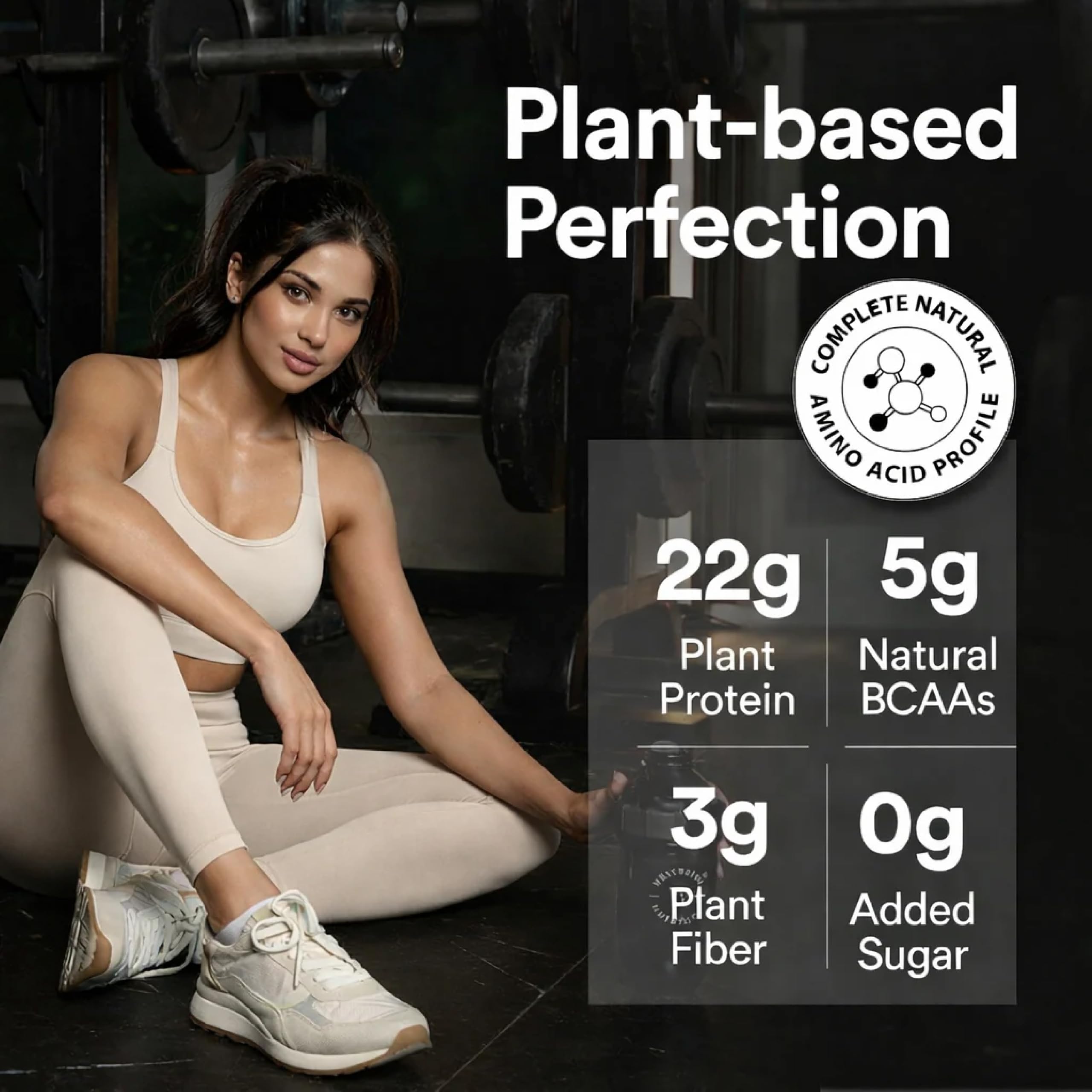 Wellbeing Nutrition Organic Vegan Plant Protein Isolate Powder | 22g Protein, 5g BCAA | Complete Amino Acid Profile | Prebiotics & 3B CFU Probiotics | No Bloating | Easy to Digest | Trace Minerals & Alkalizing Greens | French Vanilla Caramel- 500gm — Amazon image 2