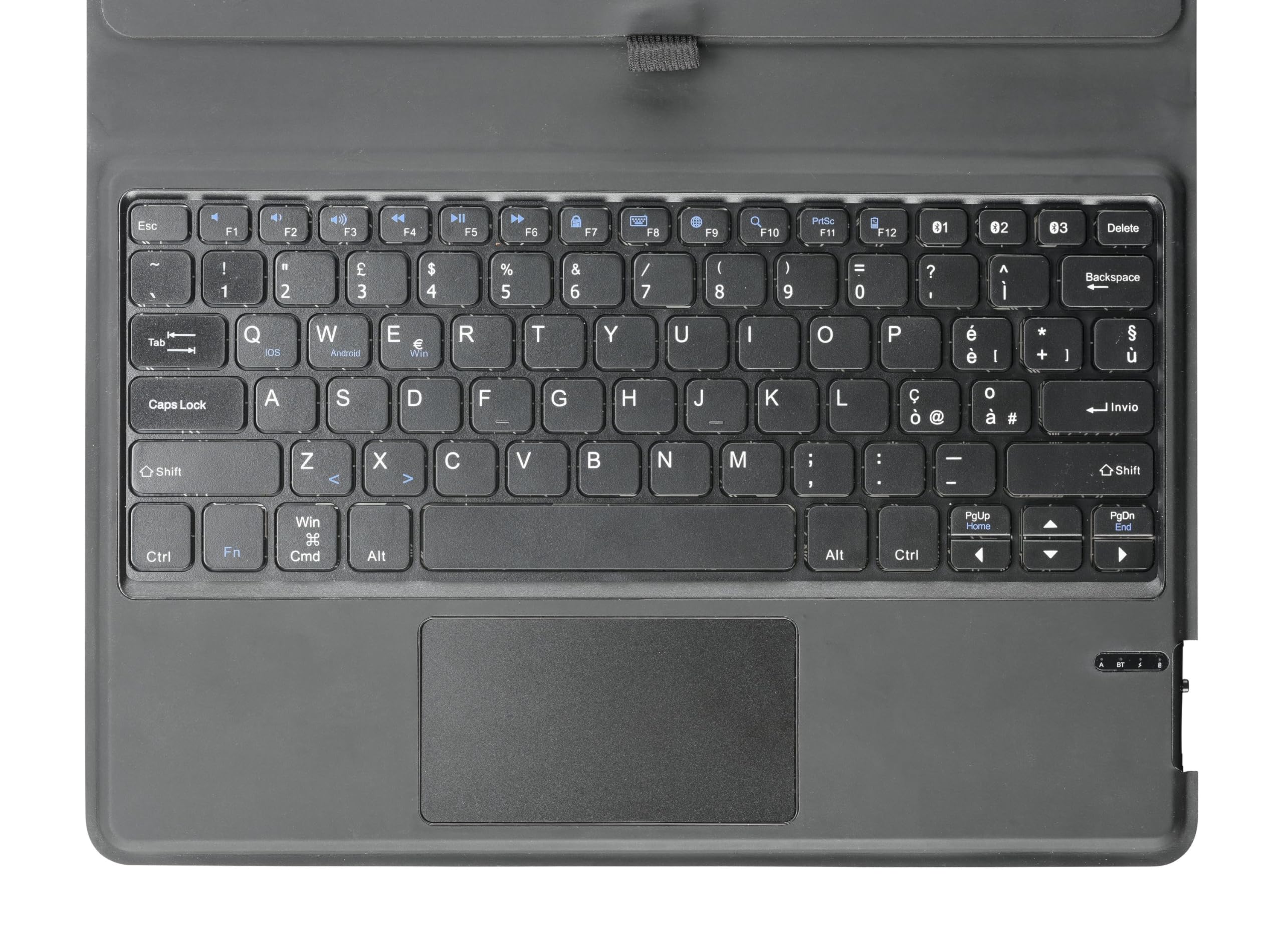 cellularline | Keyboard Case | Funda universal para tablet de hasta 11'' con teclado inalámbrico integrado