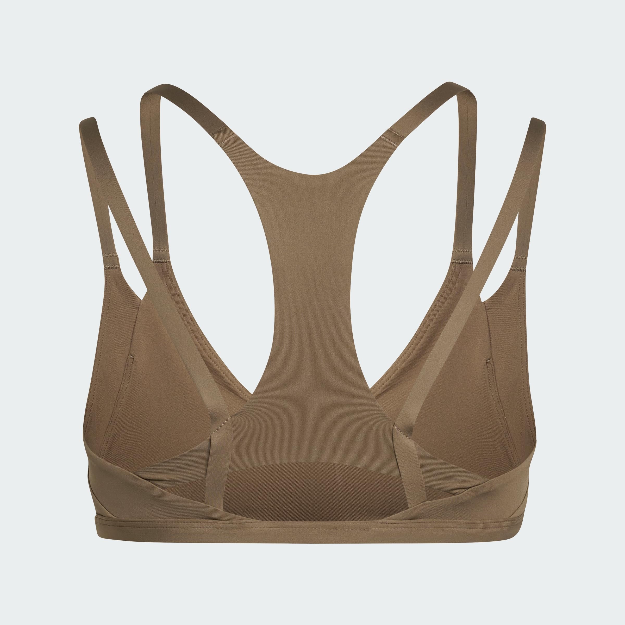 adidas Women's Sujetador de Entrenamiento y Tirantes Finos para Poco Impacto Optime