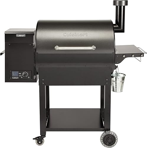Cuisinart CPG-700 Parrilla y ahumador, 52 x 24.5 x 49.3 pulgadas, parrilla y ahumador de pellets de madera de lujo