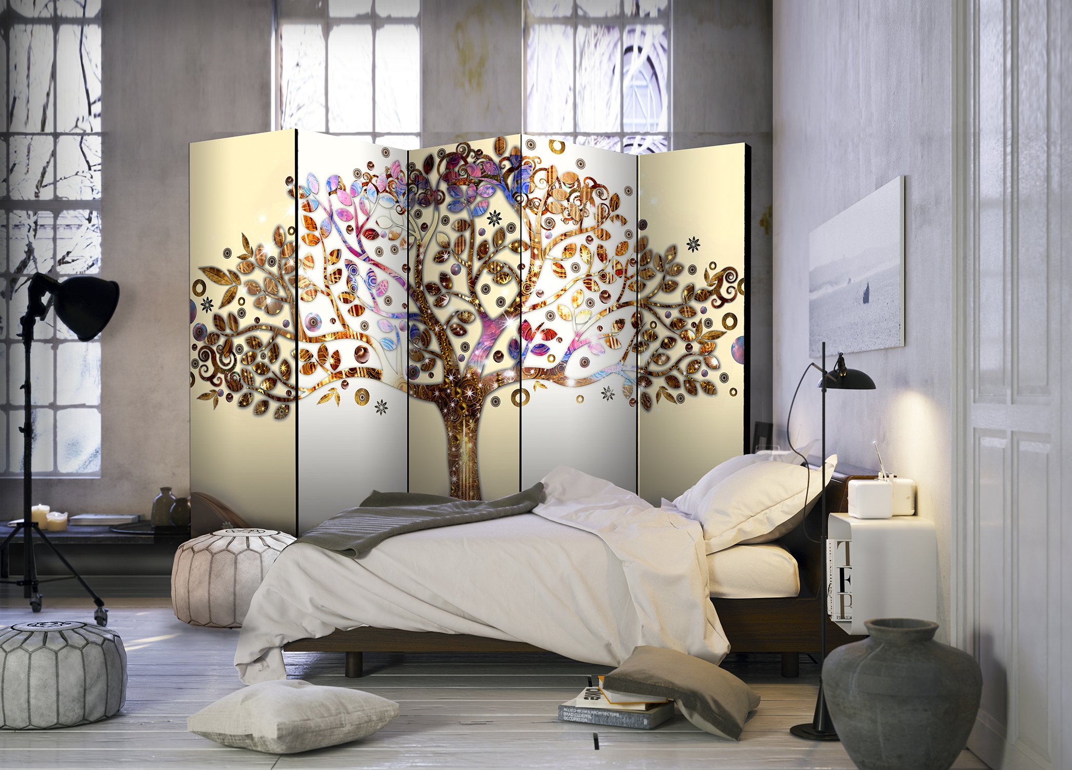 murando - Paravento da Interno, Separe Divisorio, Bifacciale 225x172 cm
