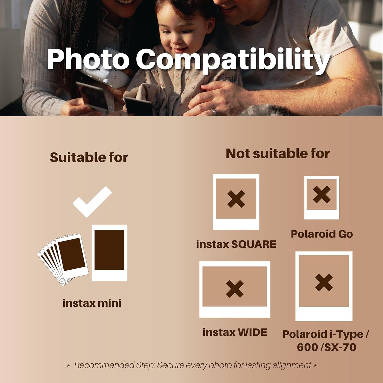 Black Multi Picture Frame Collage Wall Decor For Fujifilm Instax Mini Film - 30 Openings Large Photo Collage Frame For Wall - Mini Picture Wall Frame - Not Compatible with Polaroid Film Size