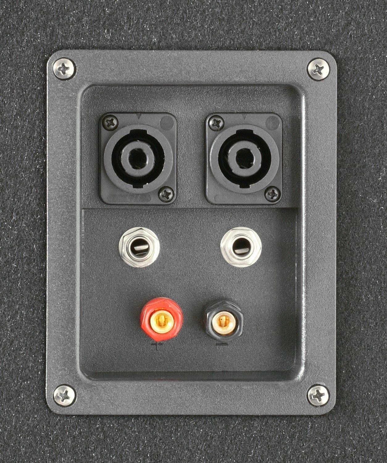 Vonyx SMW15 PA Subwoofer Passiv 15 Zoll - 600 Watt - Bassbox, Passiver Subwoofer, 6,3mm Klinke, Neutrik NL4, 8 Ohm. Stativeinsatz, Tiefpass Filter, Griffmulden Basslautsprecher Passiv- Schwarz