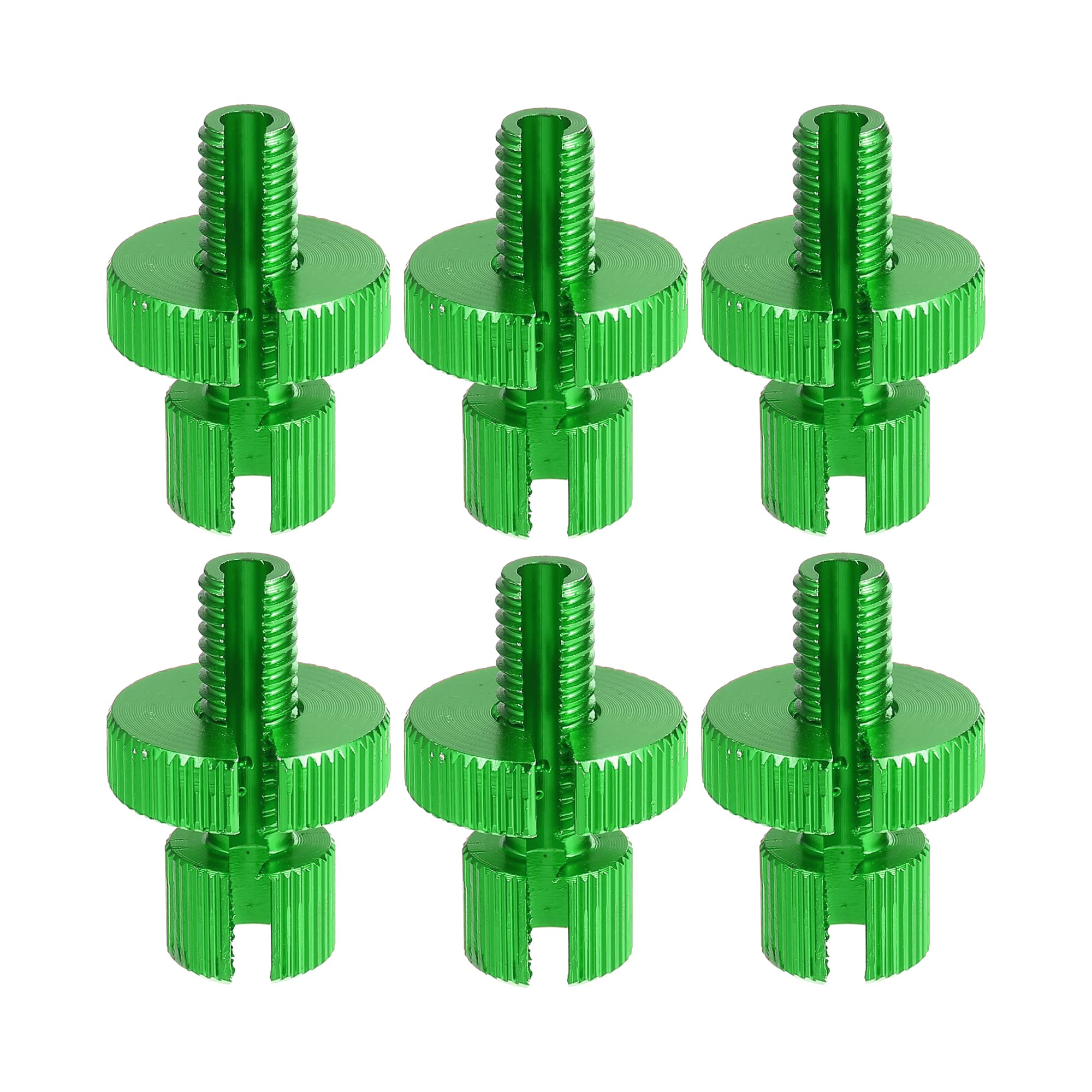 X AUTOHAUX 6 Pcs M8 Brake Clutch Cable Adjuster Screw for Motorcycle Green