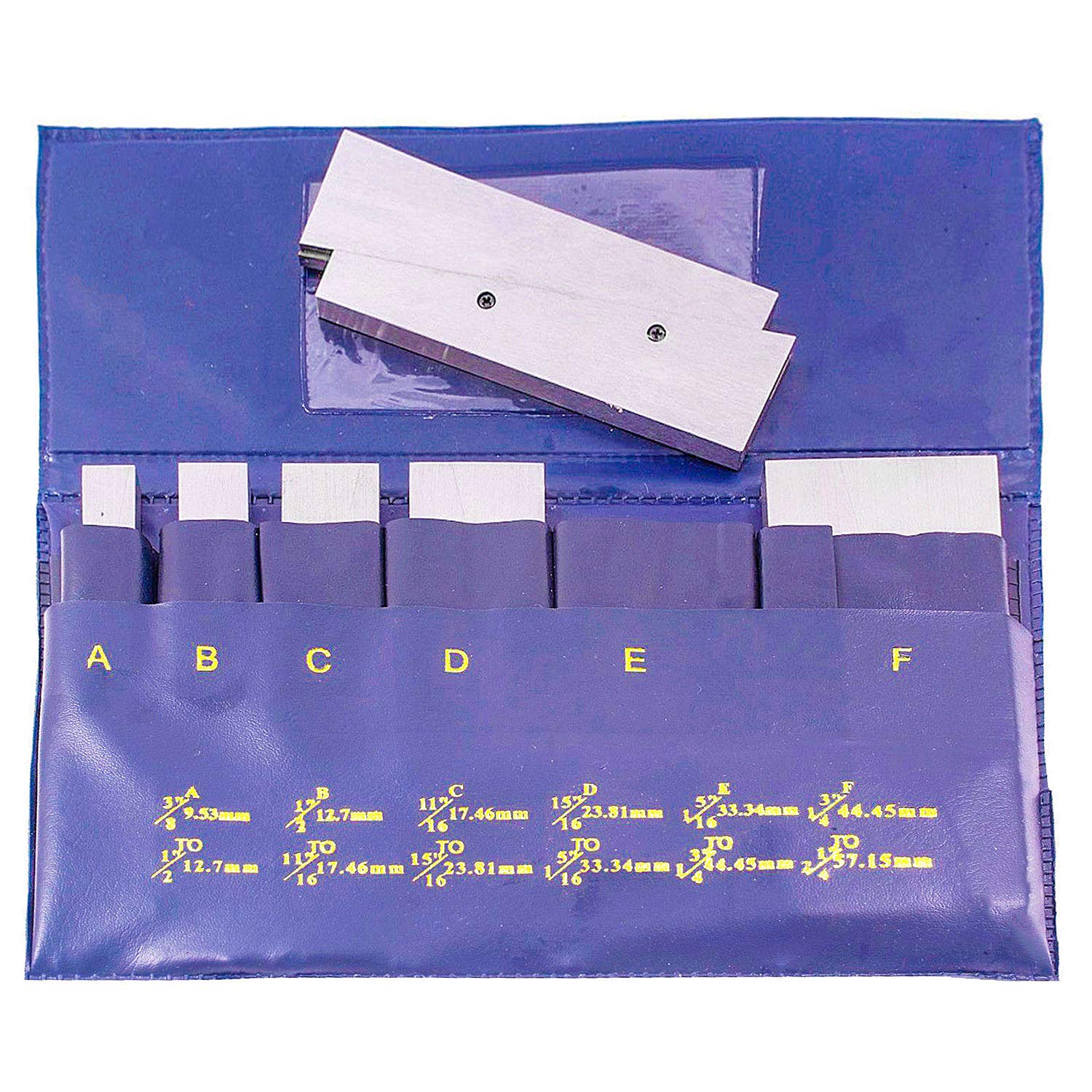 HFS (R) 6 pcs 3/8" - 2-1/4" Steel Parallel Set .0002" Hardened - Precision Ground Tool Steel with Plastic Case