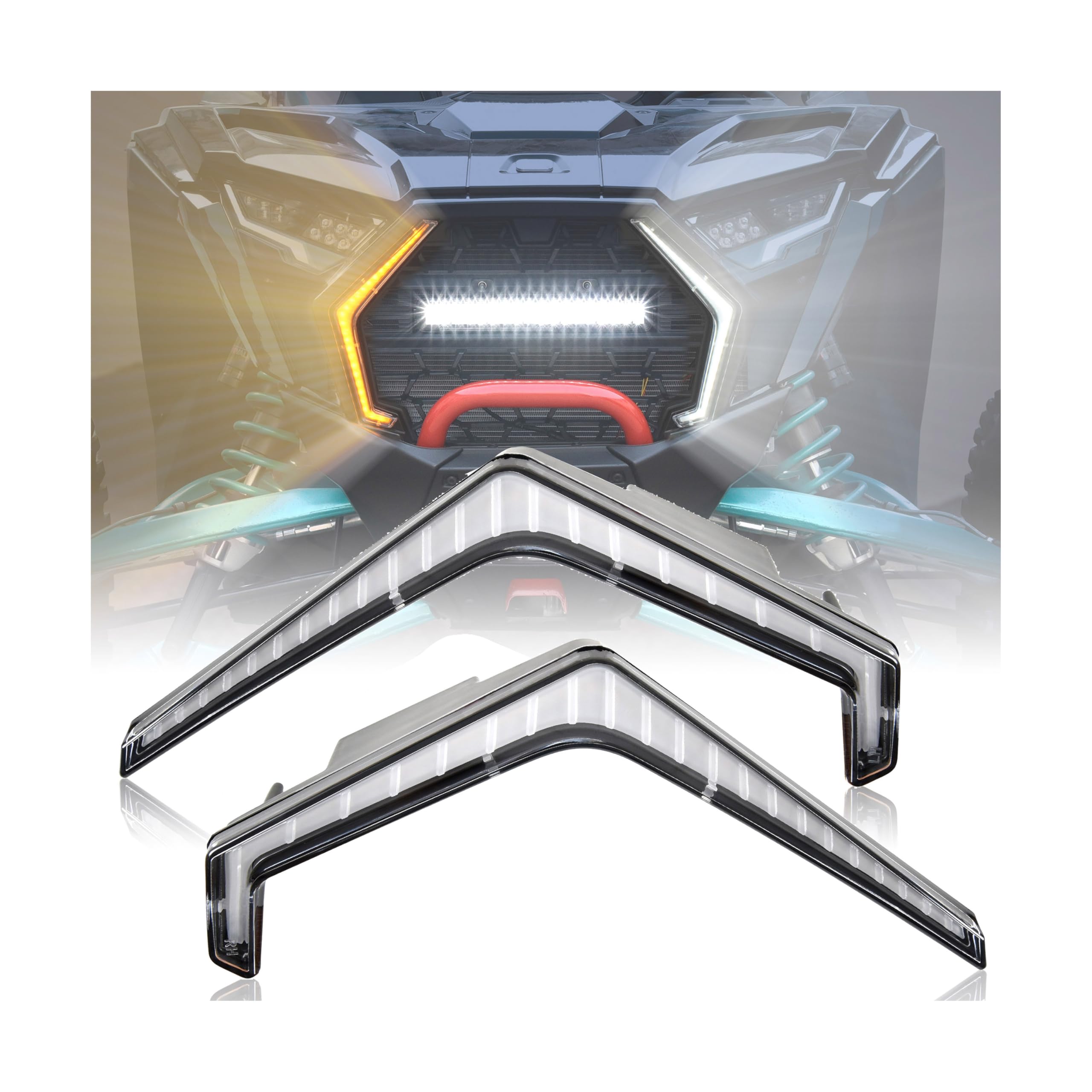 Polaris unique Rimember mono palette セット LED Accent Light Kit, 1 Front & 1 Rear | Polaris RZR