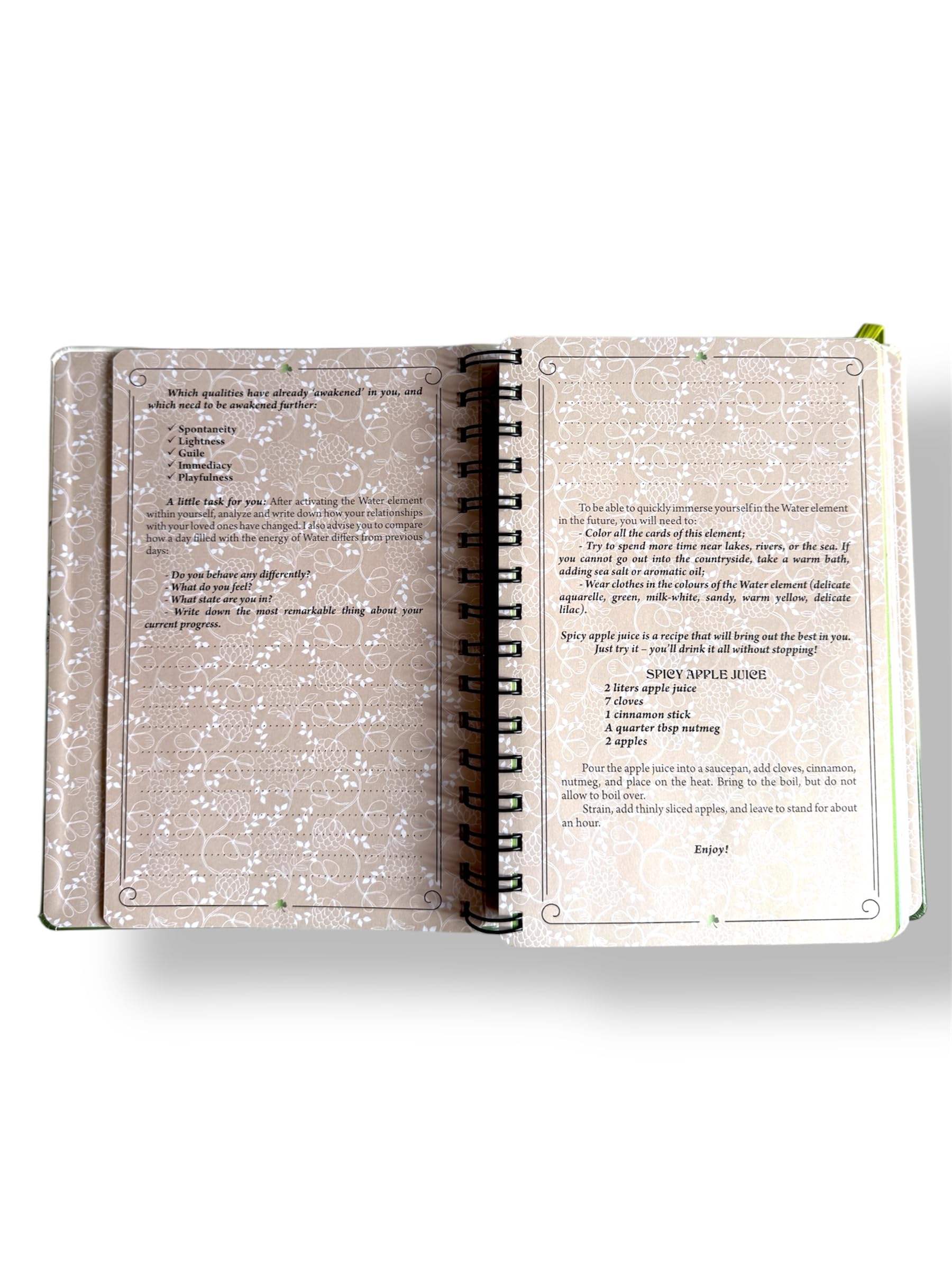 Transformations-Tagebuch & Metaphorische Karten „Four Green Leaves“ – Selbsterfahrungs-Journal, 28 Kunsttherapie-Karten, Kleeblatt-Armband, Kreativ-Set von Shercards