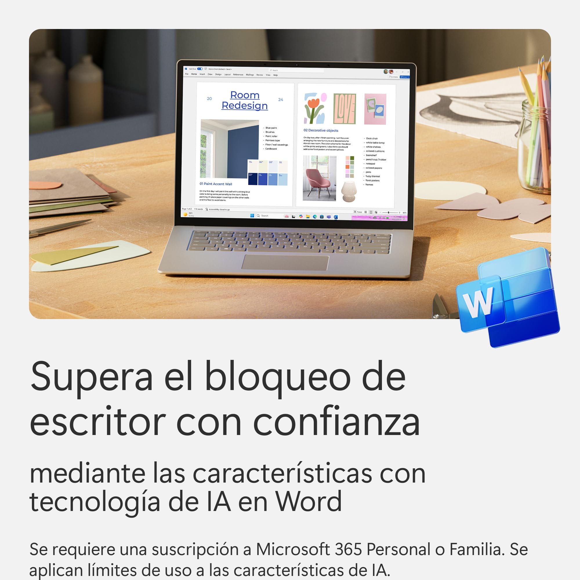 Microsoft 365 Personal 12 meses 1 persona Apps Office con IA 1TB Almacenamiento OneDrive