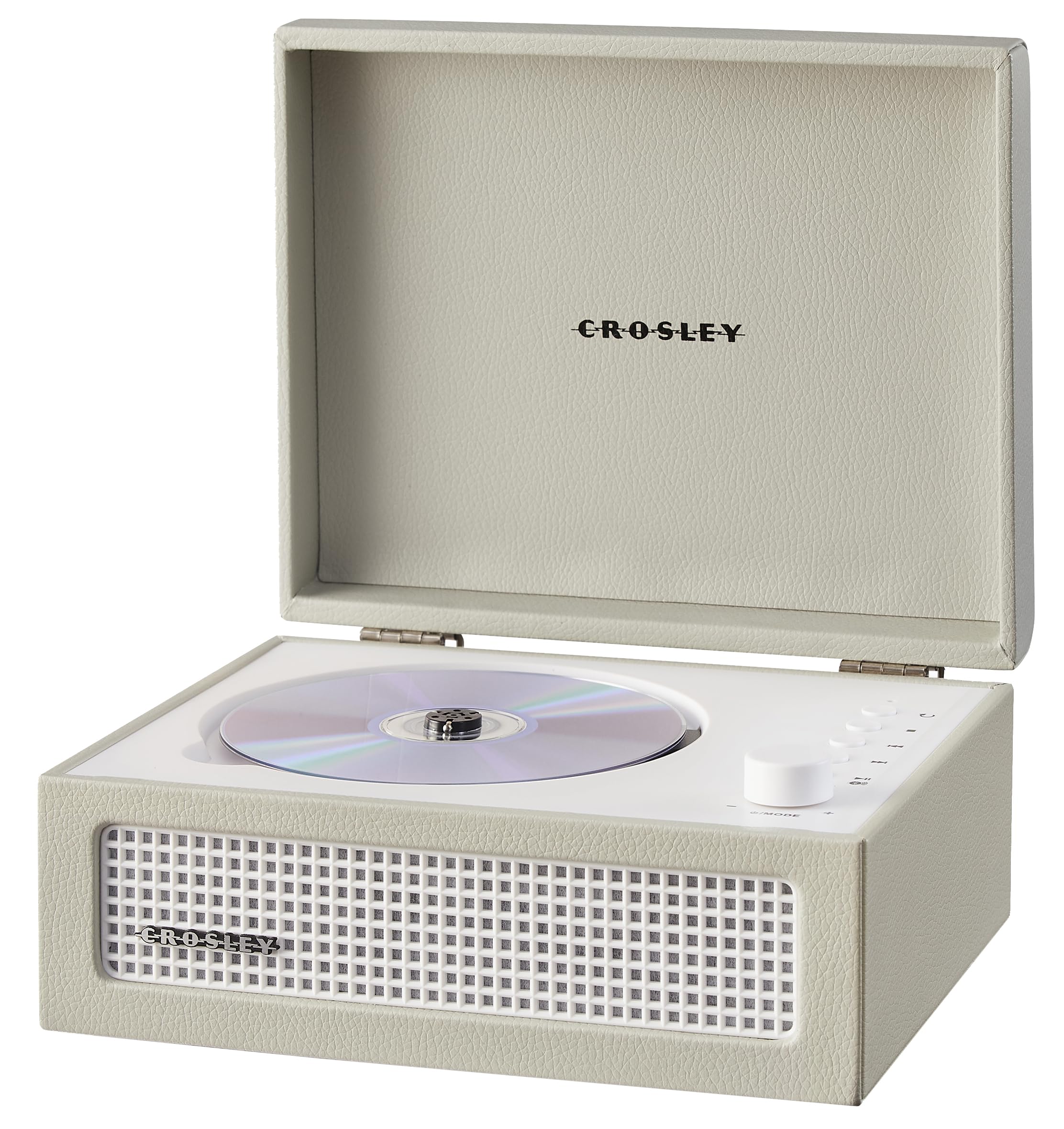 Crosley CR3517A-DU Voyager - Lettore CD portatile retrò con altoparlanti stereo Bluetooth e radio FM, Dune