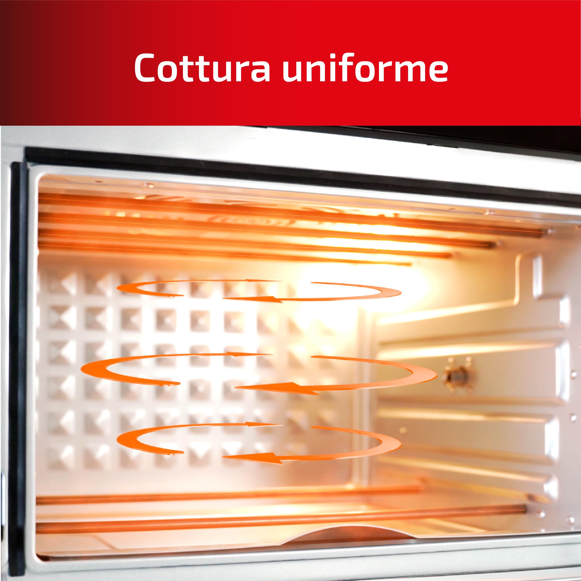 Ufesa Magnum Friggitrice ad Aria XXL, Air Fryer da 23 L, Doppia Resistenza, 8 Programmi, Girarrosto, 1800W, Controllo Digitale, Temperatura 230ºC, 6 Accessori Inclusi, Corpo In Metallo