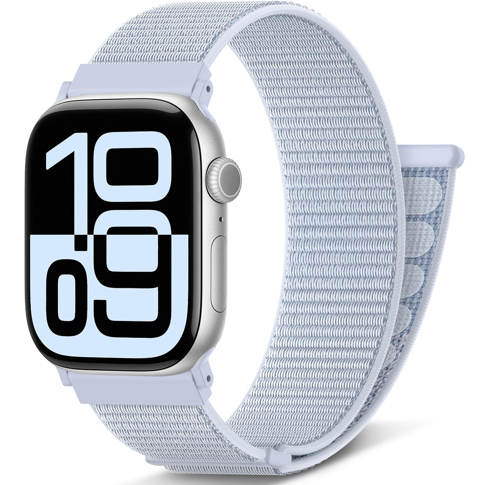 AMSKY Nylon Sport Loop Band Kompatibel mit Apple Watch Armband 40mm 42mm 46mm 44mm 45mm 41mm 38mm 49mm, für iWatch Series 11 10 9 8 7 6 5 4, Ultra SE 3 2 1