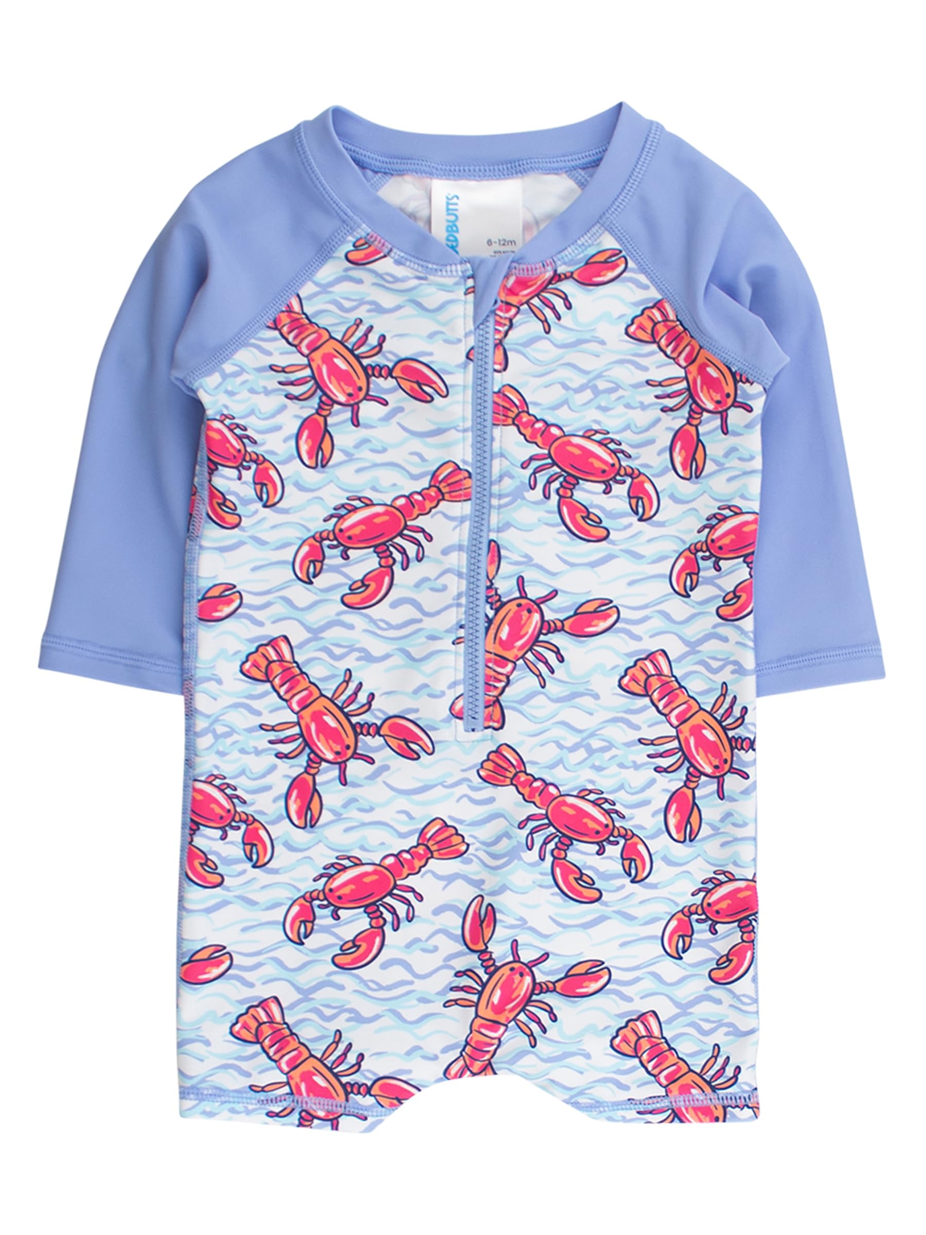 RUGGEDBUTTS Baby Boy Rash Guard Striped - One Piece Sunsuit UPF 50+