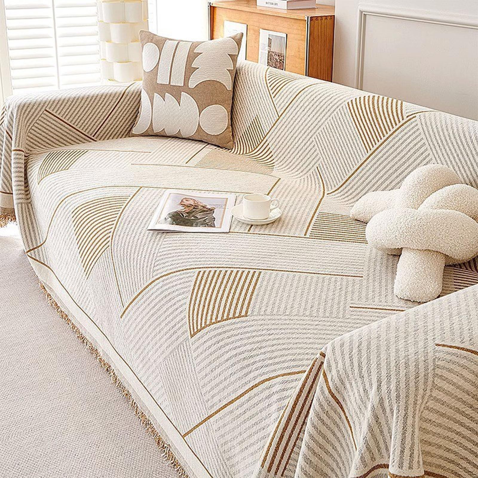 Housse de Canapé en Chenille pour Protéger Votre Grand Sofa Tout au Long de l'Année