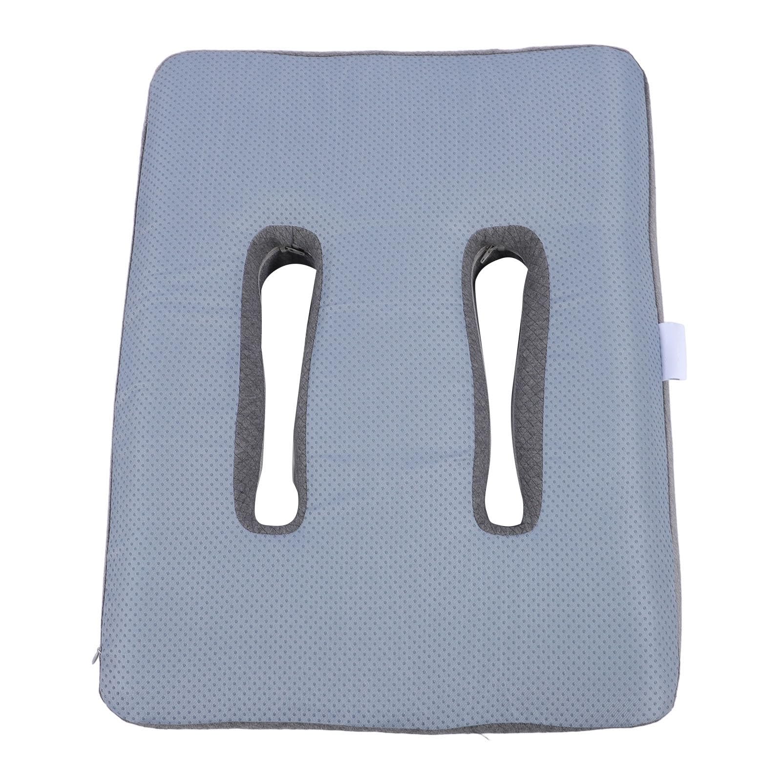 Luocute Almoha de Espuma Viscoelástica para Piernas, Diseño de Doble Curva, Cojín de Elevación de Piernas, Reposapiernas Cómodo y de Apoyo, Fun Lavable, Multifuncional para Almohada