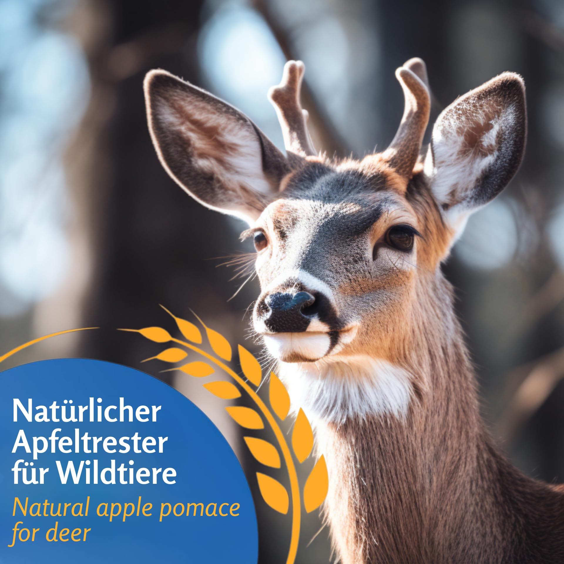 Nourriture Leimüller pour gibier Marc de Pomme 15 kg - Aliment nutritif pour gibier destiné aux chevreuils et aux Cerfs - Aliment pour chevreuils sans OGM, nettoyé avec Soin