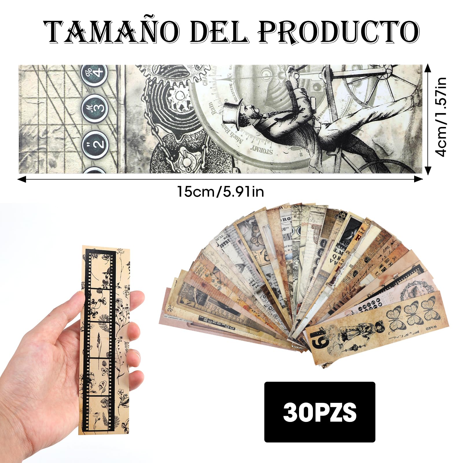 23 Pzas/Bolsa Marcadores De Libros Collage Vintage Para Amantes De Los Libros, Marcapáginas De Escritura, Accesorios De Libros Para Adultos, Estudiantes, Maestros Y Lectura
