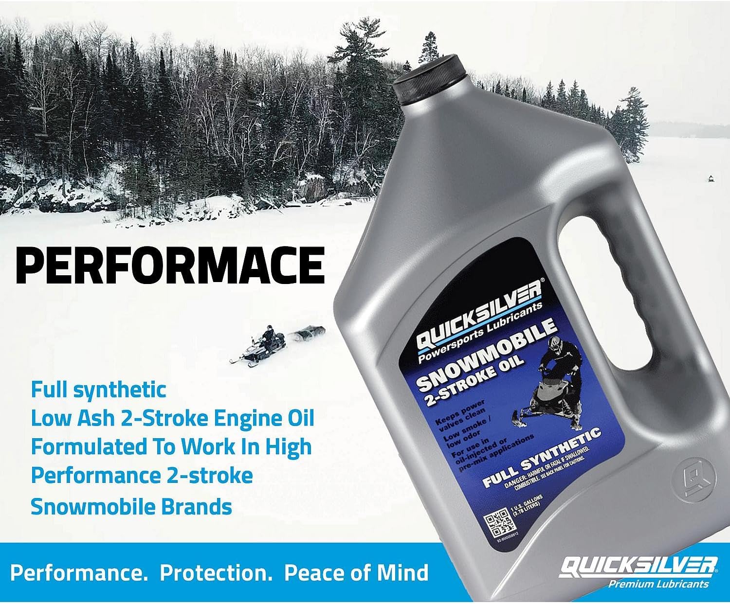Quicksilver Full Synthetic 2-Stroke Snowmobile Oil 4