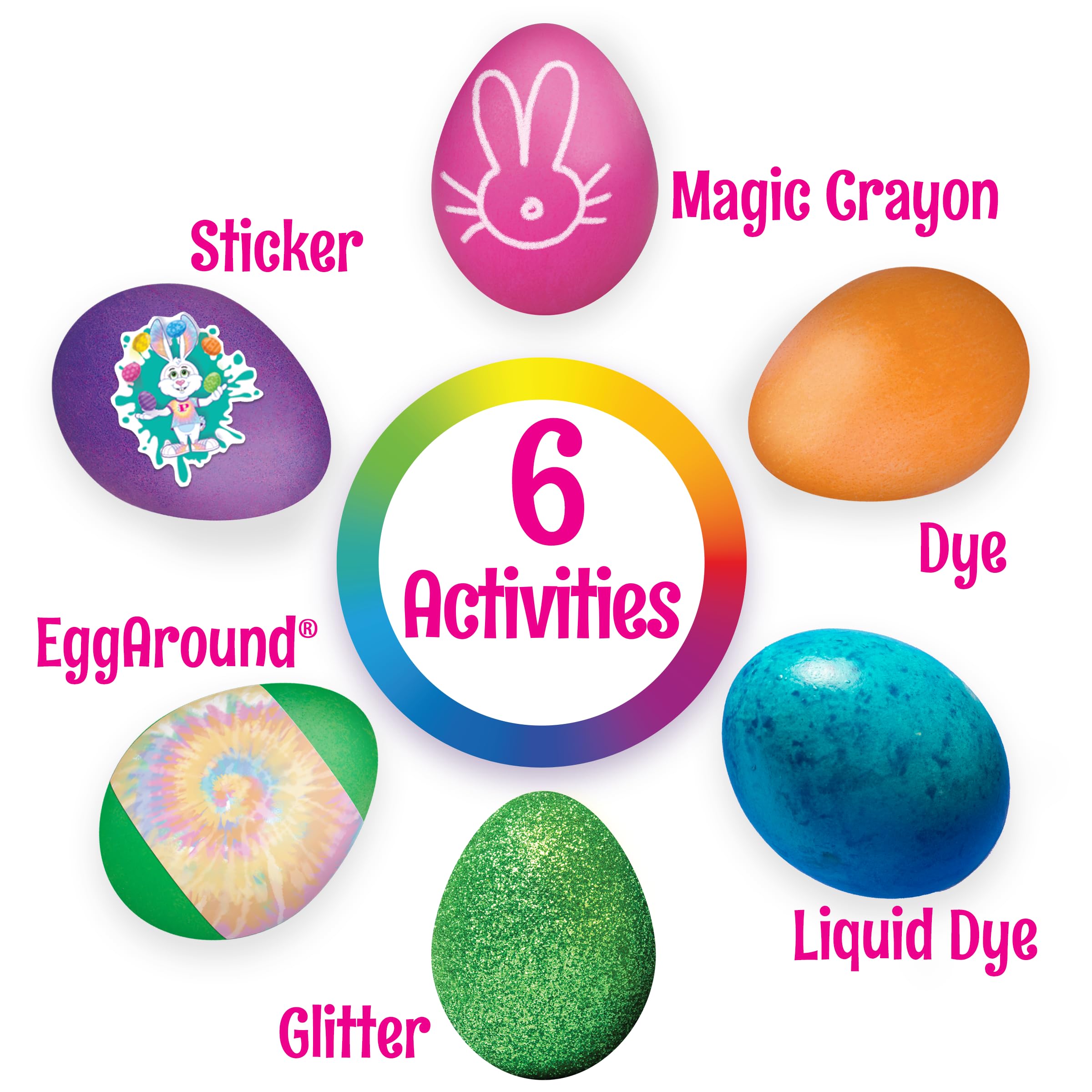 PAAS Easter Egg Decorating Bundle, Includes 1 Deluxe Kit, 1 Cosmic Egg Dying Kit, and PAAS Whiskers for Easy Egg Dying, Food Safe Dye for Family Easter Activity (3 Piece Bundle)