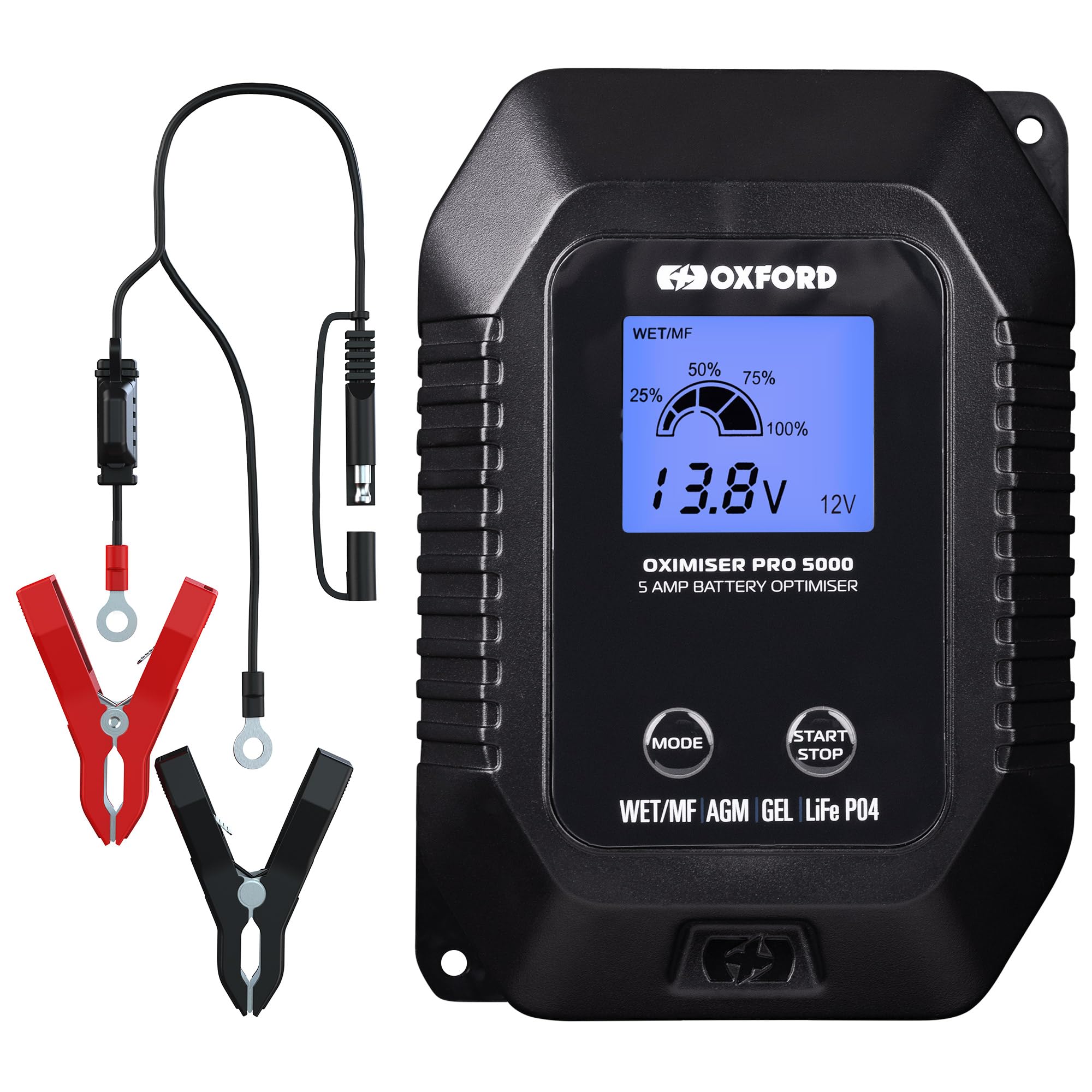 Oxford Oximiser Pro 5000 Battery Charger Maintainer Motorcycle Bike