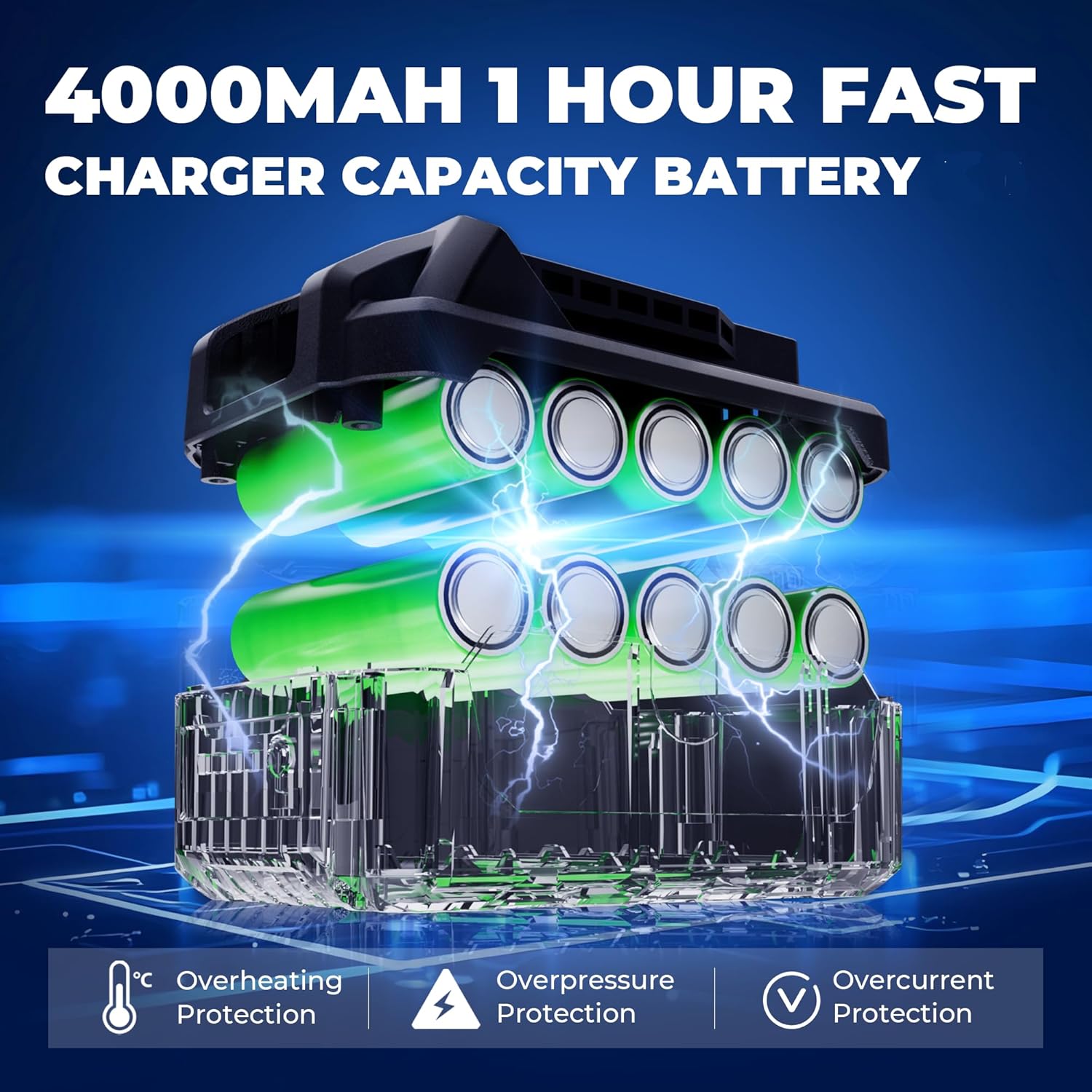 Dong Cheng 20V Brushless Hammer Drill, 1062 in-lbs, 1/2" Keyless Metal Chuck, 24+1+1 Clutch, Cordless Hammer Drill with 4.0Ah Battery Kit for Drilling Brick Wall, Metal, Wood - Image 8