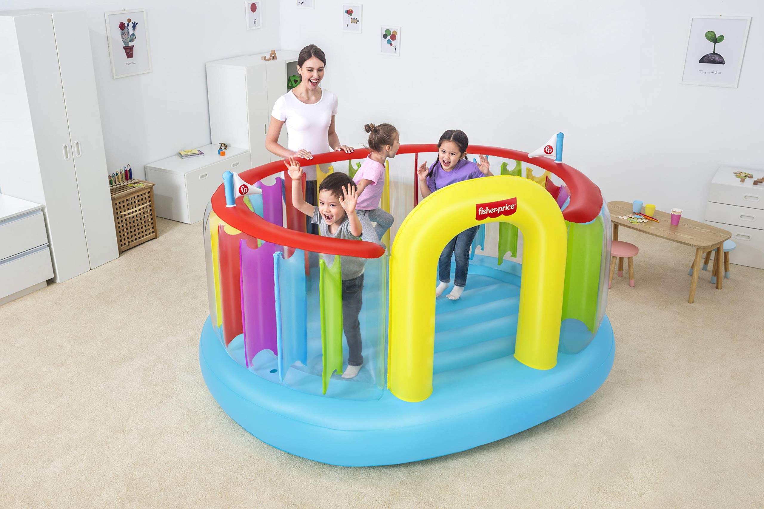 Bestway 93561 Castello gonfiabile Fisher-Price™ Bouncetopia, anni 3+