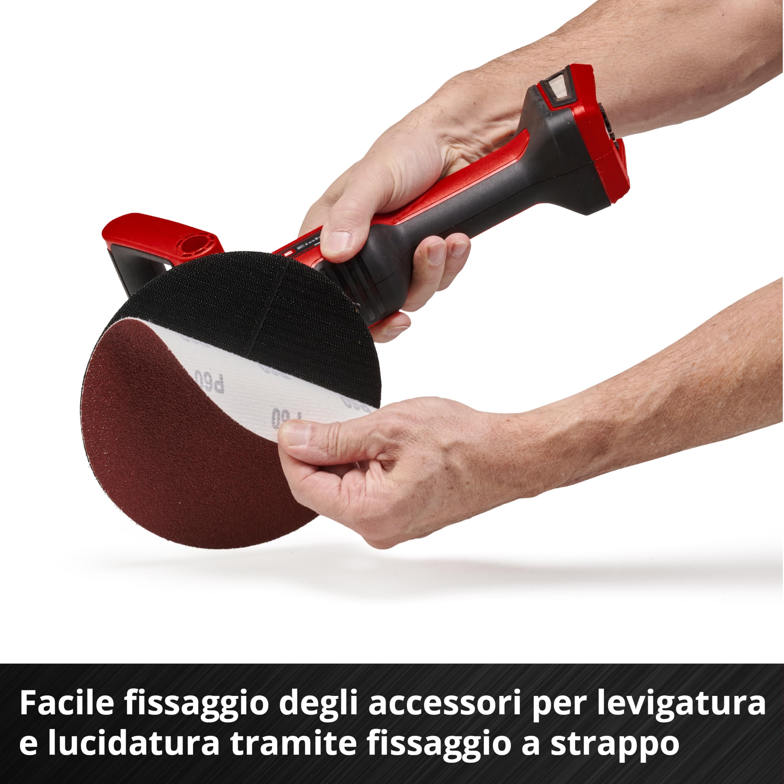 Einhell Lucidatrice/levigatrice a batteria CE-CP 18/180 Li E-Solo Power X-Change (li-ion, motore brushless, regolazione elettronica del numero di giri senza batteria e senza caricabatteria)