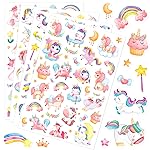 Cute Pink Unicorn Adhesive Stickers Rainbow Magical Star Unicorn Stickers 715 Count for Girls Toddlers Birthday Invitations Envelopes Decorations Party Goodie Gifts Bags Decor School Class Rewards