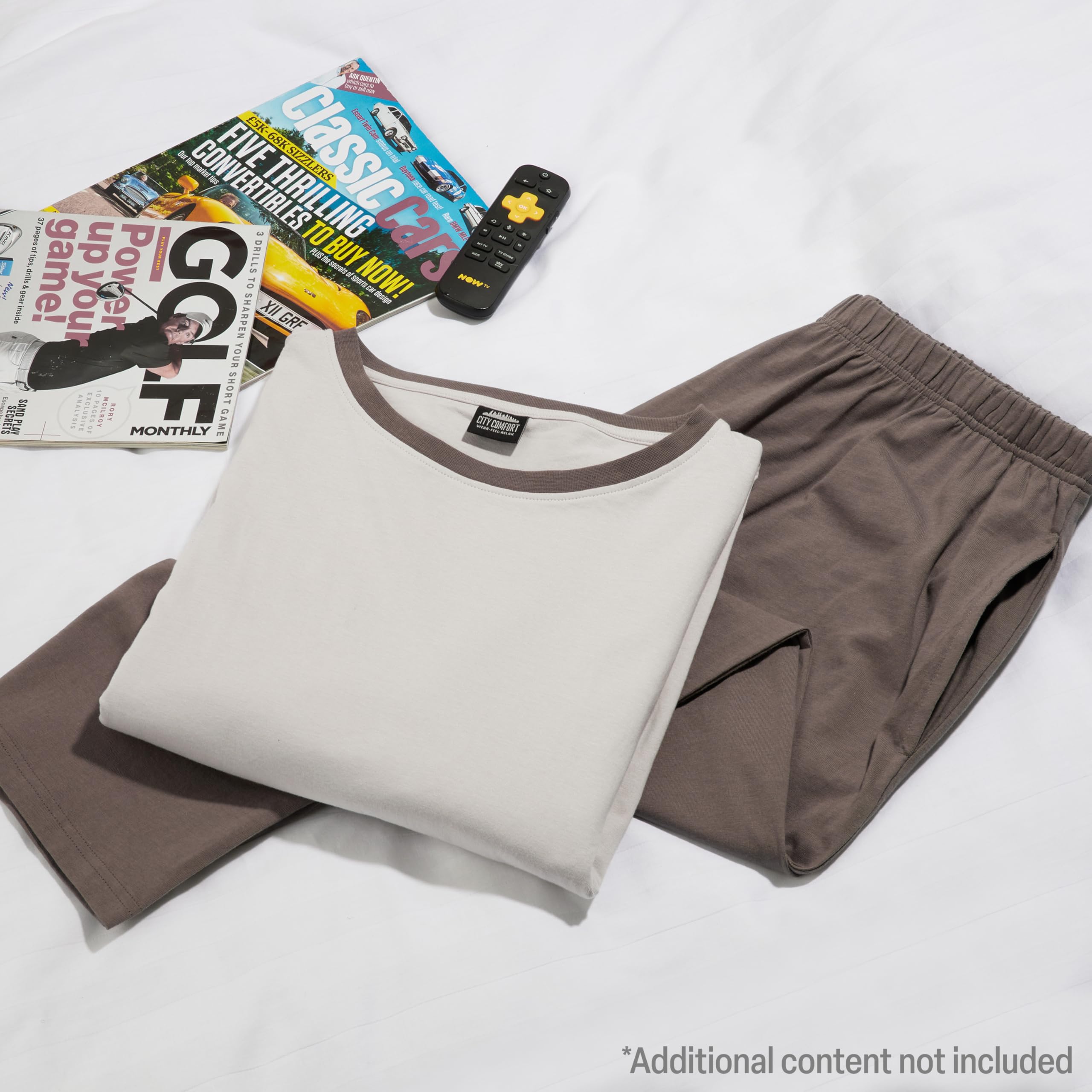 CityComfort Lungo Pigiama Uomo Set, Adulti Adolescenti Morbido 2 Pezzi Pigiama Caldo