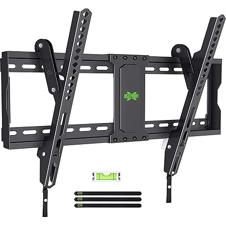 USX MOUNT TV Wall Mount Tilting Brackets for Most 37"-70" Flat Curved Screen TVs, Wall Mount TV Bracket with Max VESA 600x400mm, Weight Capacity 132lbs, Low Profile Space Saving for 16", 24" Stud