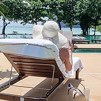 Vista 6 de Arkwright Las Rayas - Funda para tumbona, paquete de 2, toalla de rizo 100% algodón suave a rayas con soporte de bolsillo para playa, piscina, silla