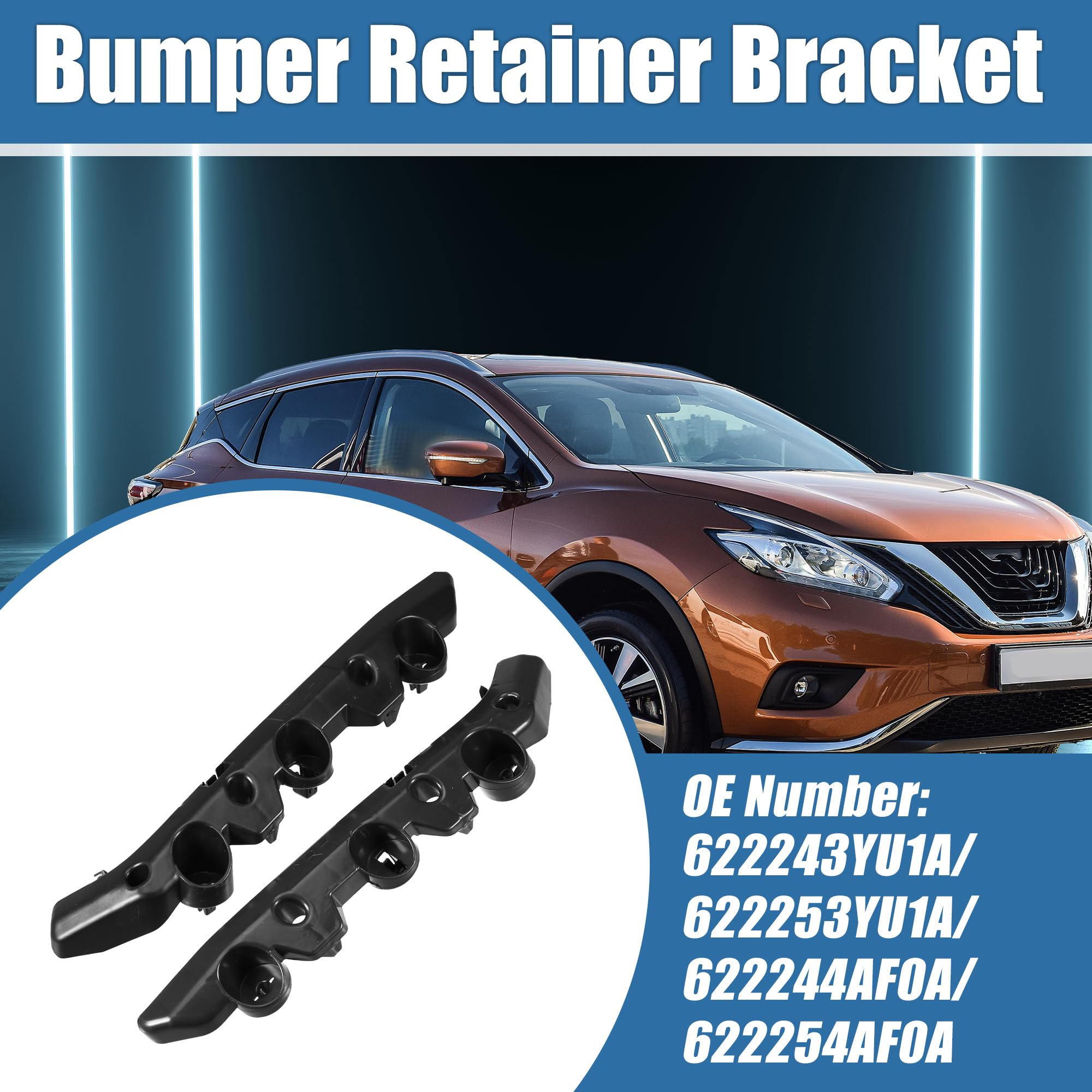 Juego De Retenedores De Parachoques Delantero Izquierdo Y
