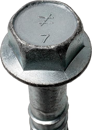 Miniatura 4 de Simpson Strong-Tie THD37400H - Cabezal de arandela hexagonal de 3/8 pulgadas x 4 pulgadas, anclaje de tornillo resistente Titen HD chapado en zinc