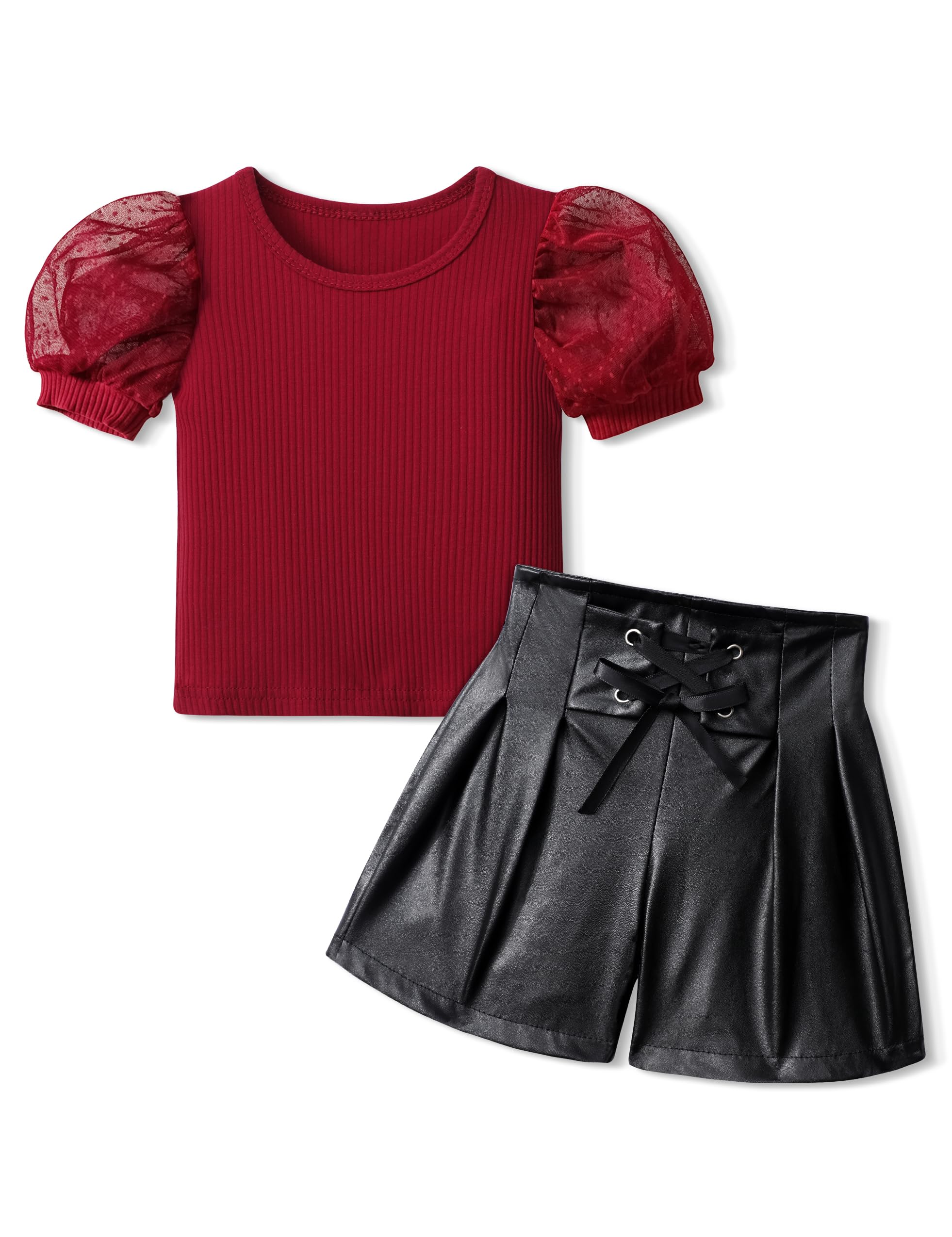 KANGKANG Toddler Girl Clothes Toddler Girl Summer Outfits Toddler Girl Summer Clothes Toddler Girl Summer Clothes Red Outfits