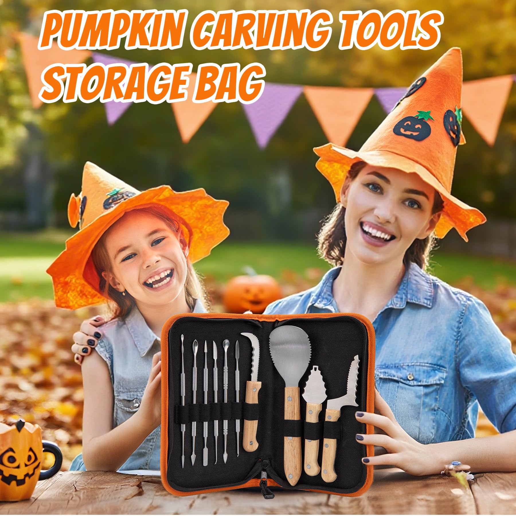 Antner Pumpkin Carving Kit - Halloween Tools -6