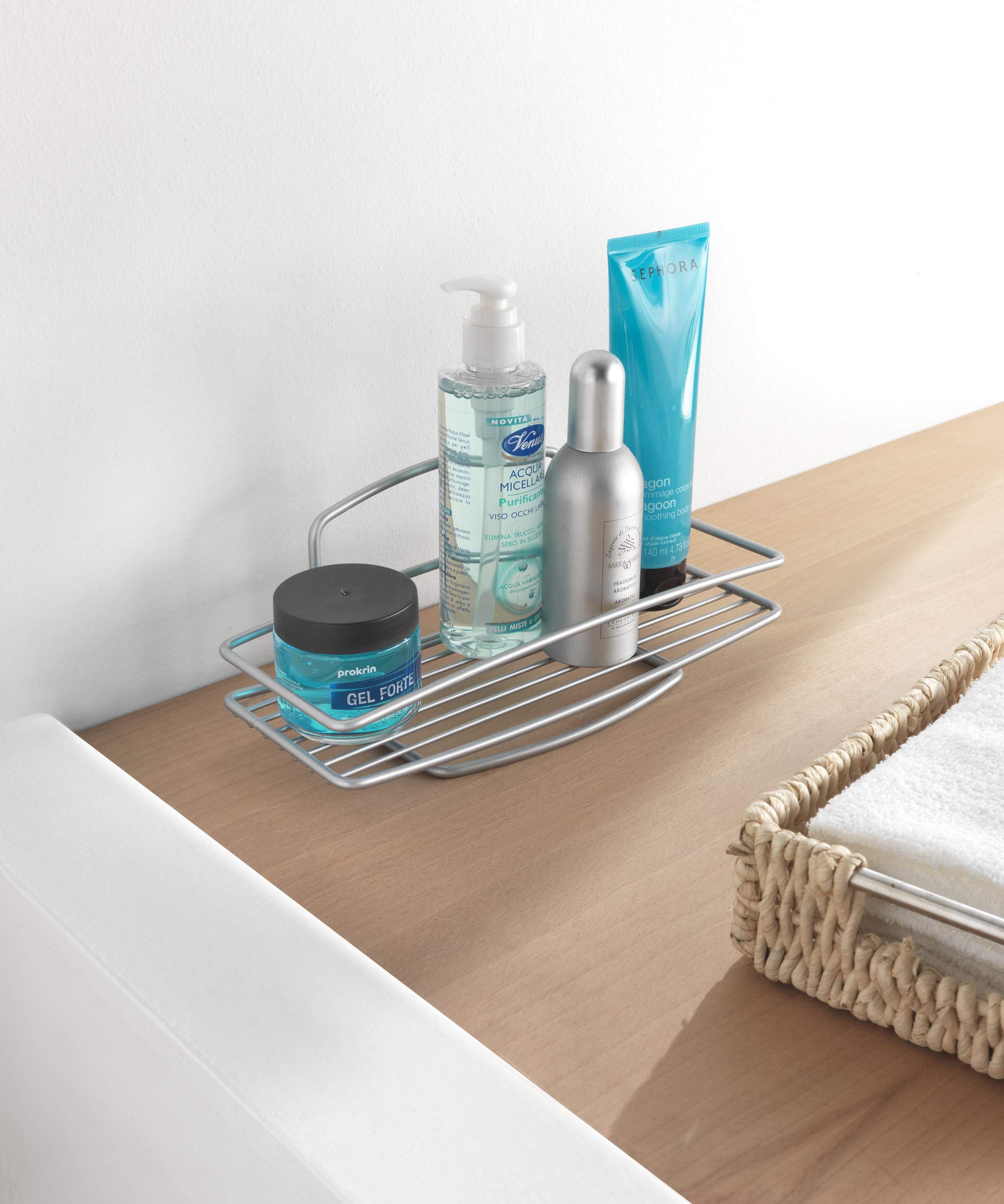 Metaltex Onda 460001 Shelf 26 x 11 x 11 cm, Silver, 10.4 x 10.7 x 26 cm - Image 2