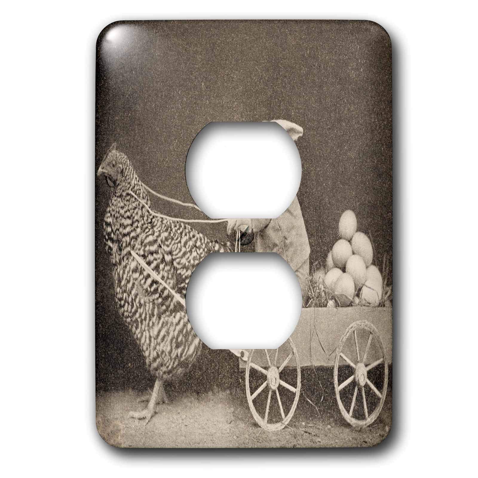 Cache-prise motif coq et lapin décoratif pour sécuriser la maison