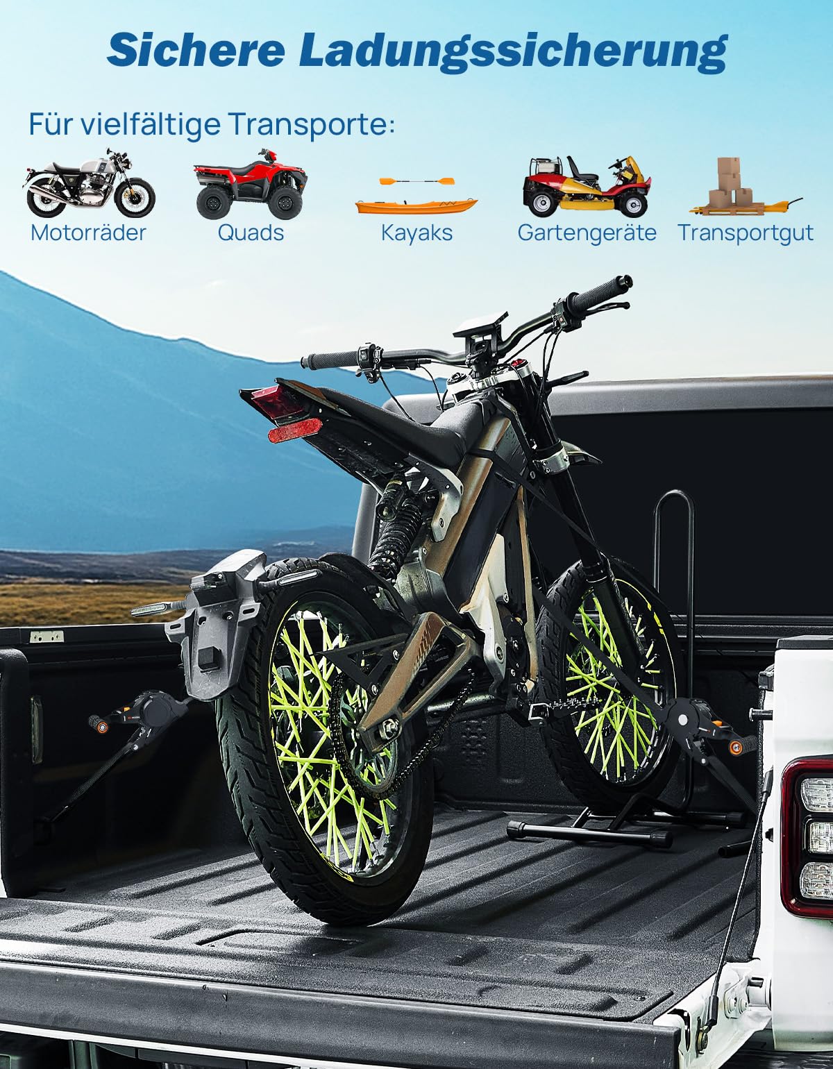 JOYTUTUS Sangles a Cliquet Automatique 3m 25mm Sangles d'Arrimage 680Kg Résistance de Rupture Sangle Demenagement Sangle Moto Elingue de Levage Enrouleur Sangles Automatique pour Moto Voiture Camion