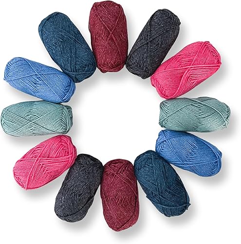 Miniatura 4 de Marvel DK - Hilo de peso  Juego de 2 madejas de 1.76 oz  80% lana merino, 20% mezcla de hilo de seda Tussah  240 yardas en total  Tejido, ganchillo