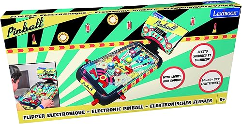 Miniatura 3 de LEXiBOOK - Juego de Pinball Electrónico de Sobremesa, Juego de Acción y Reflejos para Niños y Familia, Pantalla LCD, Efectos de Luz y Sonido, JG610